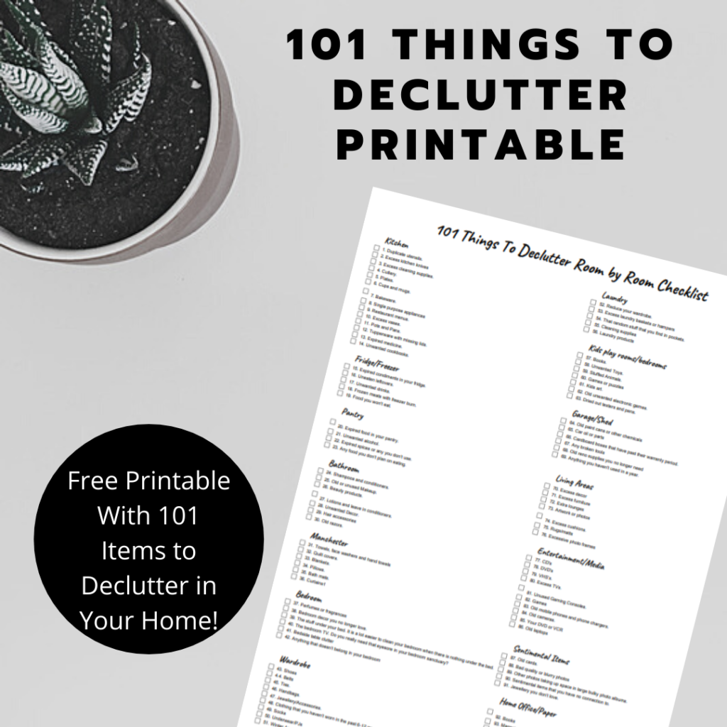 101 Things to Declutter In Your Home